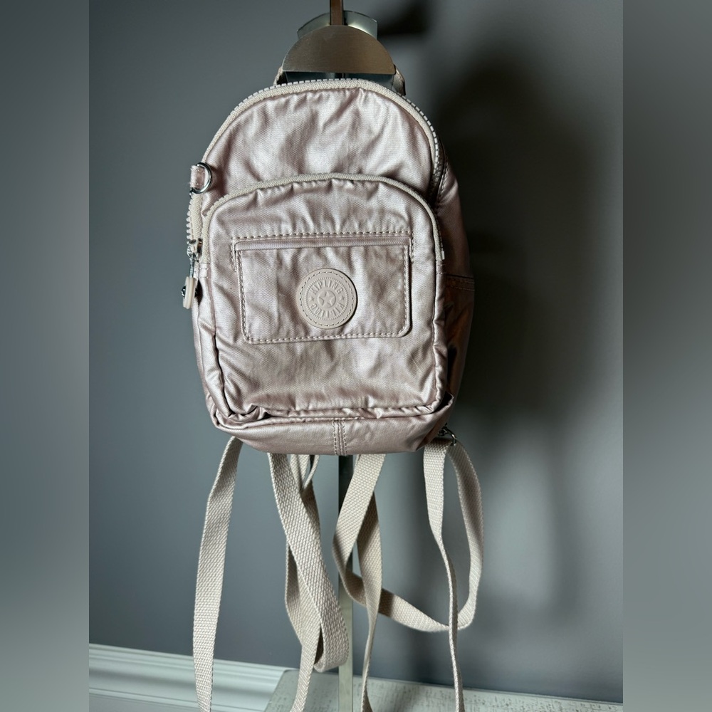 Kipling Shimmering Pink Backpack - image 1
